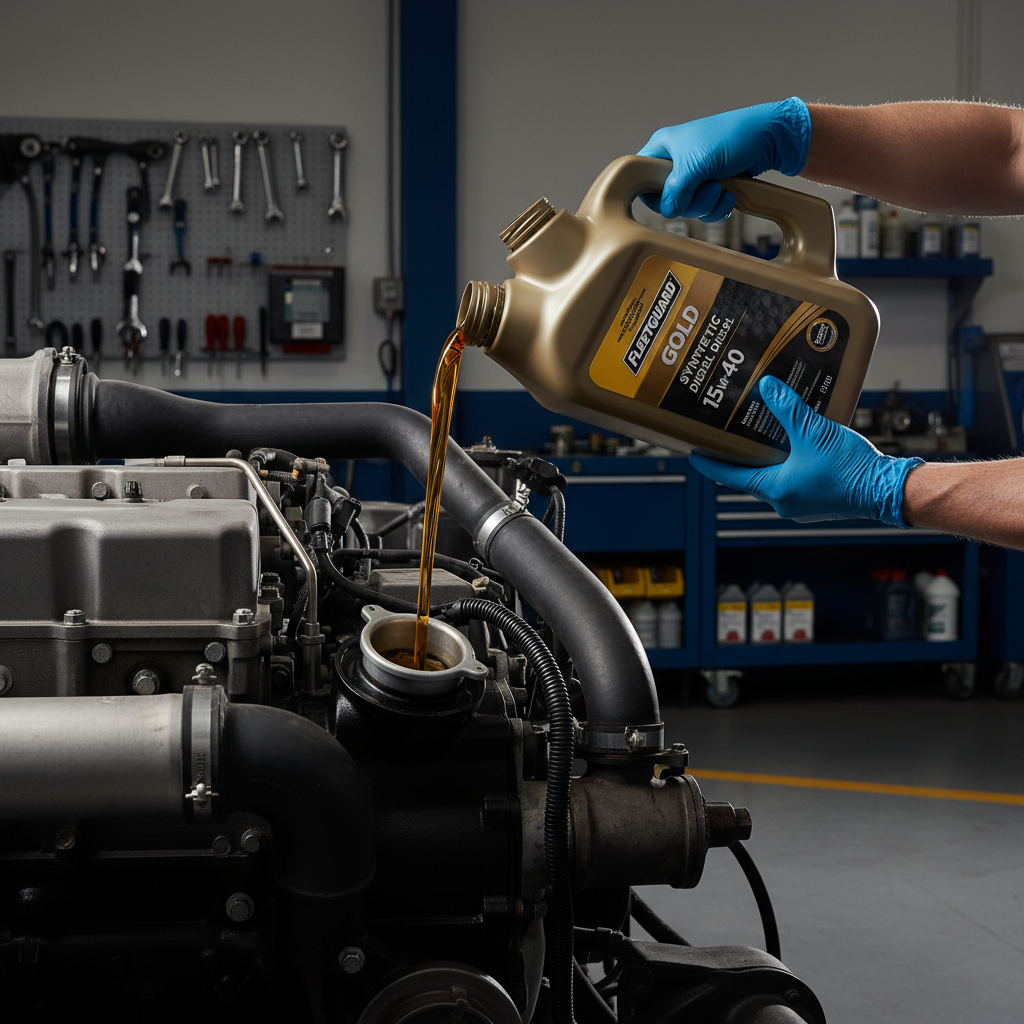 Truck engine oil change